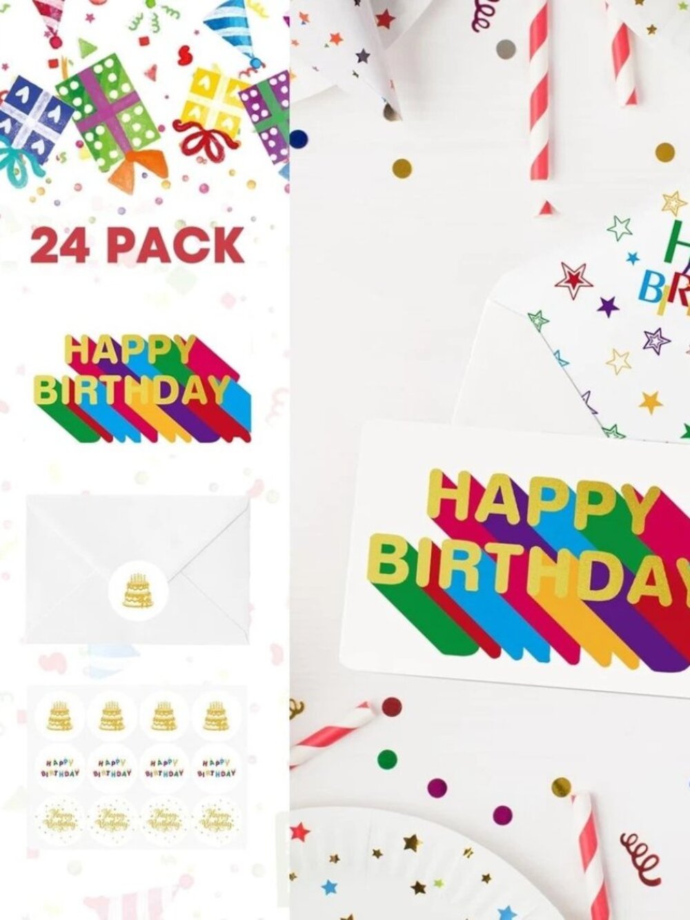 NWT Artoid Mode Happy Birthday Cards 24 sets